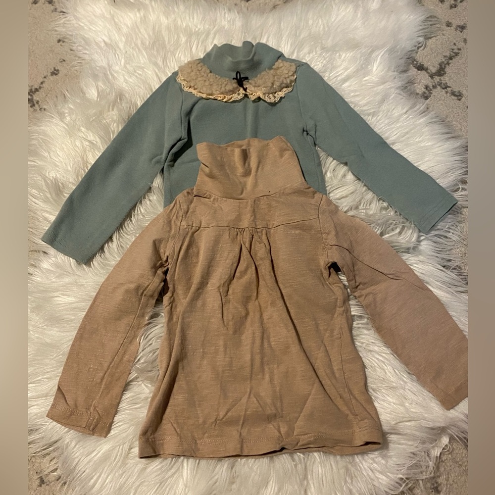 Bundle of mock neck long sleeve shirts